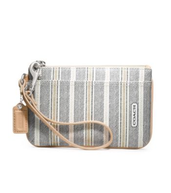 COACH LEGACY WEEKEND TICKING STRIPE SMALL WRISTLET