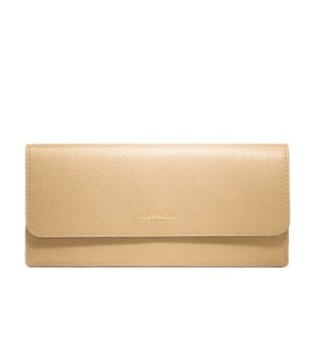 COACH SAFFIANO LEATHER SOFT WALLET