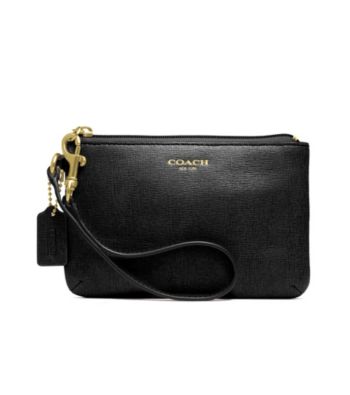 COACH SAFFIANO LEATHER SMALL WRISTLET