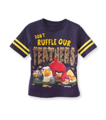 Angry Birds™ Boys' 2T-7 Navy Short Sleeve 