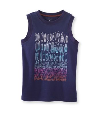 Carter's® Boys' 4-7 Navy Surfboard Muscle Tee