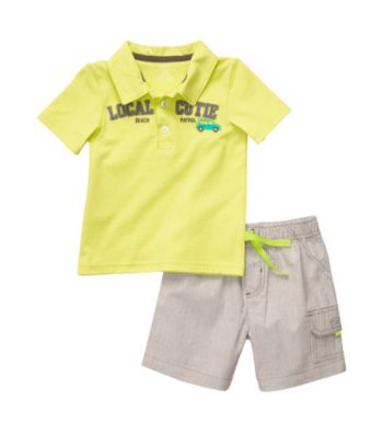 Carter's® Boys' 2T-4T Lime 2-pc. Local Cutie Shorts Set