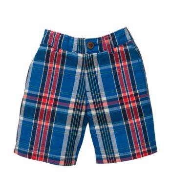 OshKosh B'Gosh® Boys' 2T-4T Blue/Red Plaid Shorts