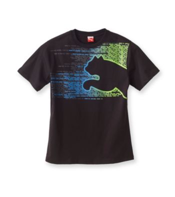PUMA® Boys' 2T-20 Black Short Sleeve Original Sport Tee