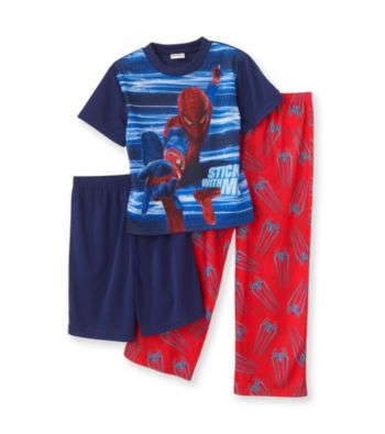 Spider-Man® Boys' 4-10 Blue/Red 3-pc. Web Stripes Sleep Set