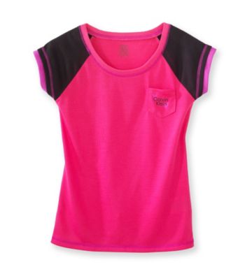 Calvin Klein Girls' 5-16 Pink Logo Pajama Top