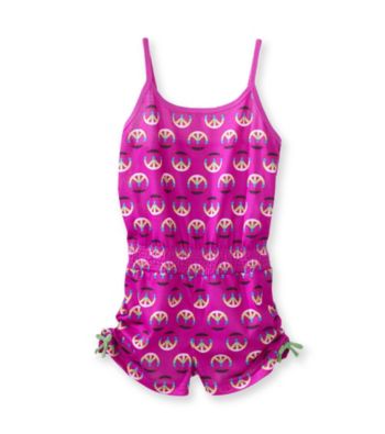 Sugar Sweet Girls' 5-16 Purple Peace Romper
