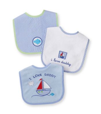 Cuddle Bear® Baby Boys' Assorted 3-pk. Gingham and Boat Bibs