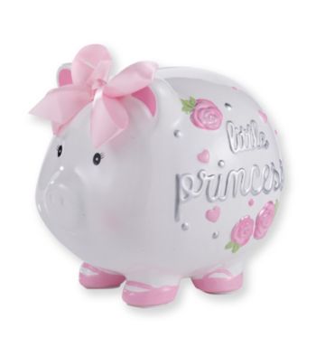 Cuddle Bear® Baby Girls' Pink Little Princess Piggy Bank