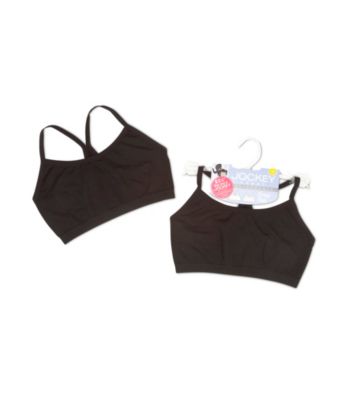 Jockey® Girls' Black Thin Strap Crop Top