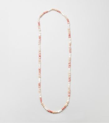 Genuine Freshwater Baroque Pearl Knotted Endless Necklace