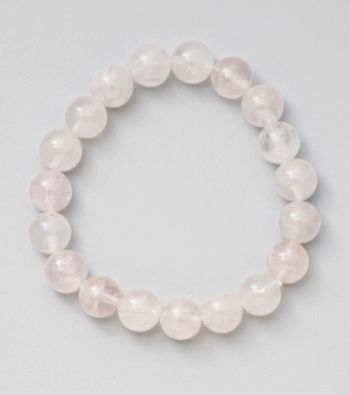 Rose Quartz Bead Stretch Bracelet