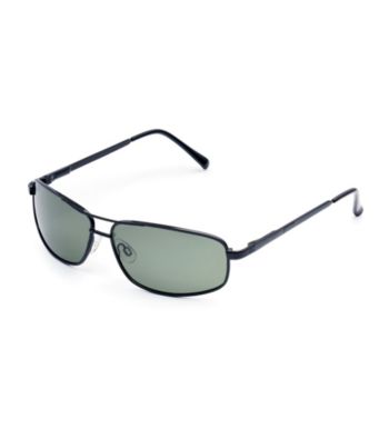 Paradise Collection® Men's Black Small Pilot Sunglasses