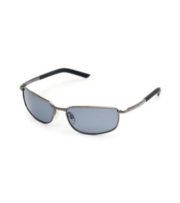 Paradise Collection® Men's Black Small Rectangle Sunglasses