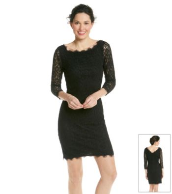 Marina Paisley Lace Overlay Sheath Dress