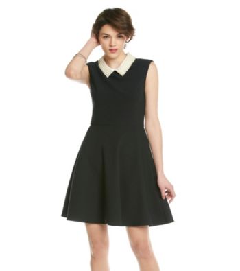 Betsey Johnson® Pearl Collar Swing Dress