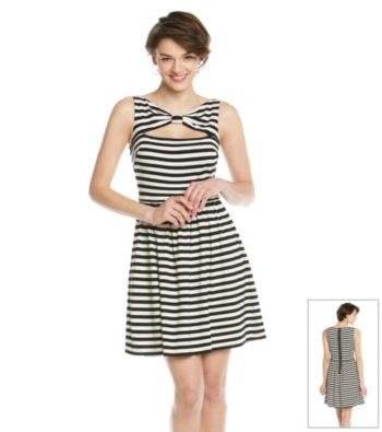 Betsey Johnson® Striped Cutout Dress