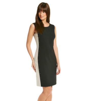 Calvin Klein Contrast Side Panel Dress