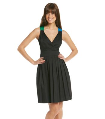 Calvin Klein Surplice Full Skirt Dress