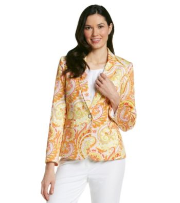 Tahari by Arthur S. Lavine® Paisley Printed Jacket