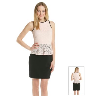 NY Collection Lace Top Sleeveless Dress