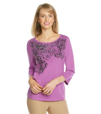 Breckenridge® Crewneck Embellished Tee