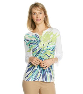 Breckenridge® Sublimation Print Henley