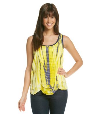 Nine West Vintage America Collection® Scoopneck Posy Tie-Dye Tank