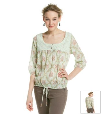 Nine West Vintage America Collection® Hanna Lace Printed Peasant