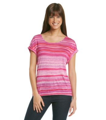 Nine West Vintage America Collection® Short Sleeve Scoopneck Freesia Striped Tee