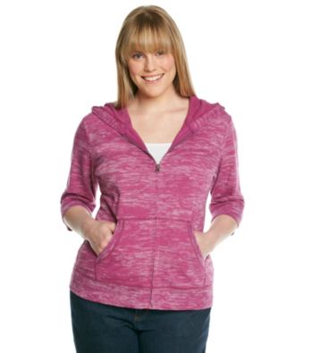 Ruff Hewn Plus Size Burnout French Terry Zip Hoodie