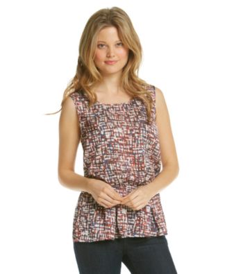 Black Rainn™ Boxdash Print Woven Top