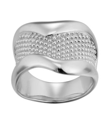 Brass Fine Silver Pltd Rhodium Pltd Ring