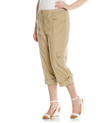 Laura Ashley® Plus Size Cargo Crop