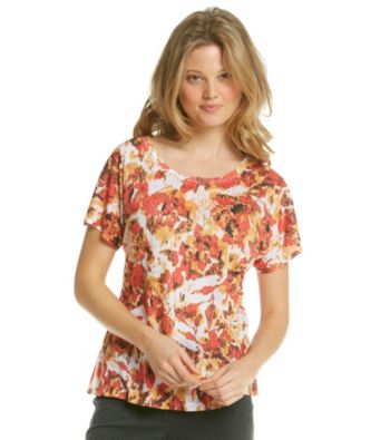 Laura Ashley® Petites' Scratch Rose Tee