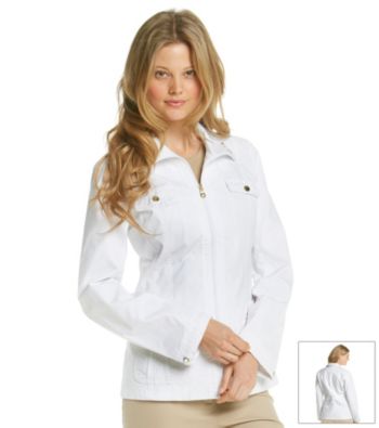 Laura Ashley® Petites' White Anorak Jacket