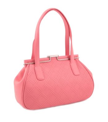Koret™ Perforated Leather Double Handle Satchel