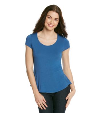 Kensie® Lightweight Peplum Tee