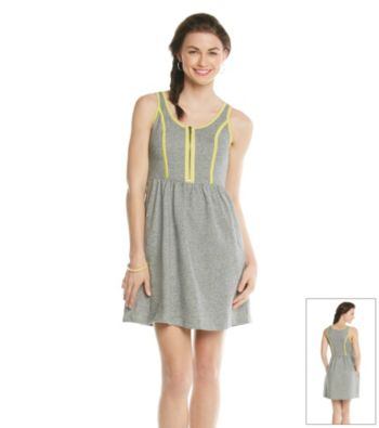 Kensie® French Terry Pop Trimmed Dress