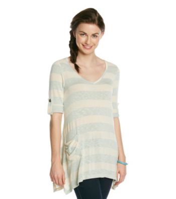 Blu Pepper™ Slub Knit Striped Tee