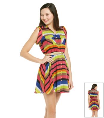 XOXO® Juniors' Multi Stripe Dress
