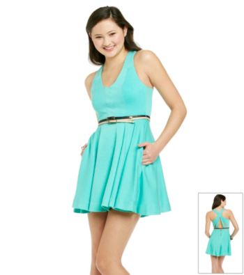 XOXO® Juniors' Criss Cross Swing Dress