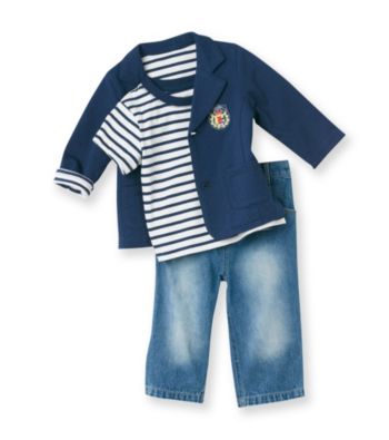Little Me® Baby Boys' Blue 3-pc. Blazer Set