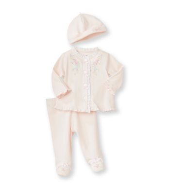 Little Me® Baby Girls' Pink 3-pc. Floral Take-Me-Home Set