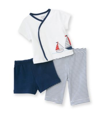 Little Me® Baby Boys' Blue 3-pc. Sailor Pants Set