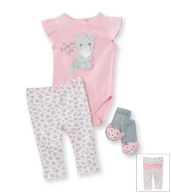 Vitamins Baby® Baby Girls' Kitty Pants Set