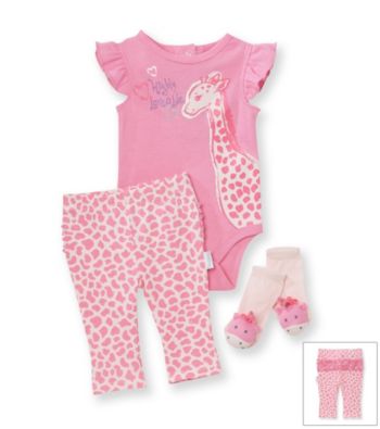 Vitamins Baby® Baby Girls' Giraffe Pants Set