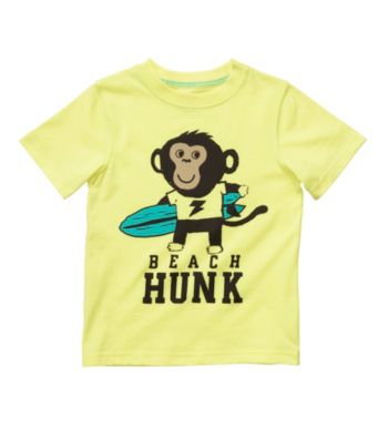 Carter's® Baby Boys' Yellow Beach Monkey Tee
