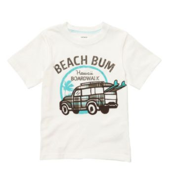 Carter's® Baby Boys' White Beach Bum Tee