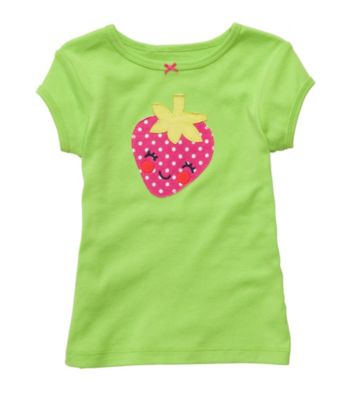 Carter's® Baby Girls' Green Strawberry Tee